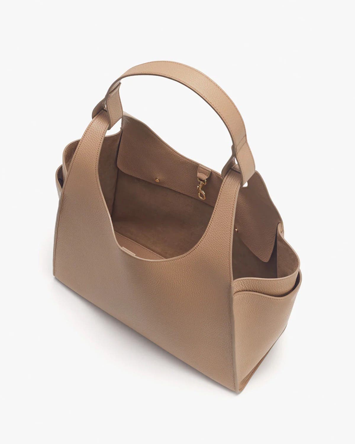 Cuyana Double Loop Satchel, Alternate, color, Cappuccino