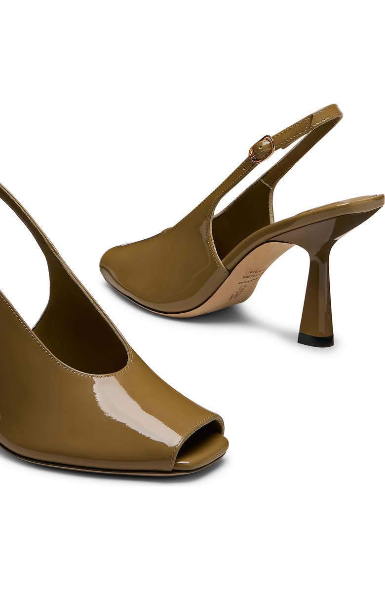 Stuart Weitzman Val Slingback 85 Sandal, Alternate, color, Golden Olive