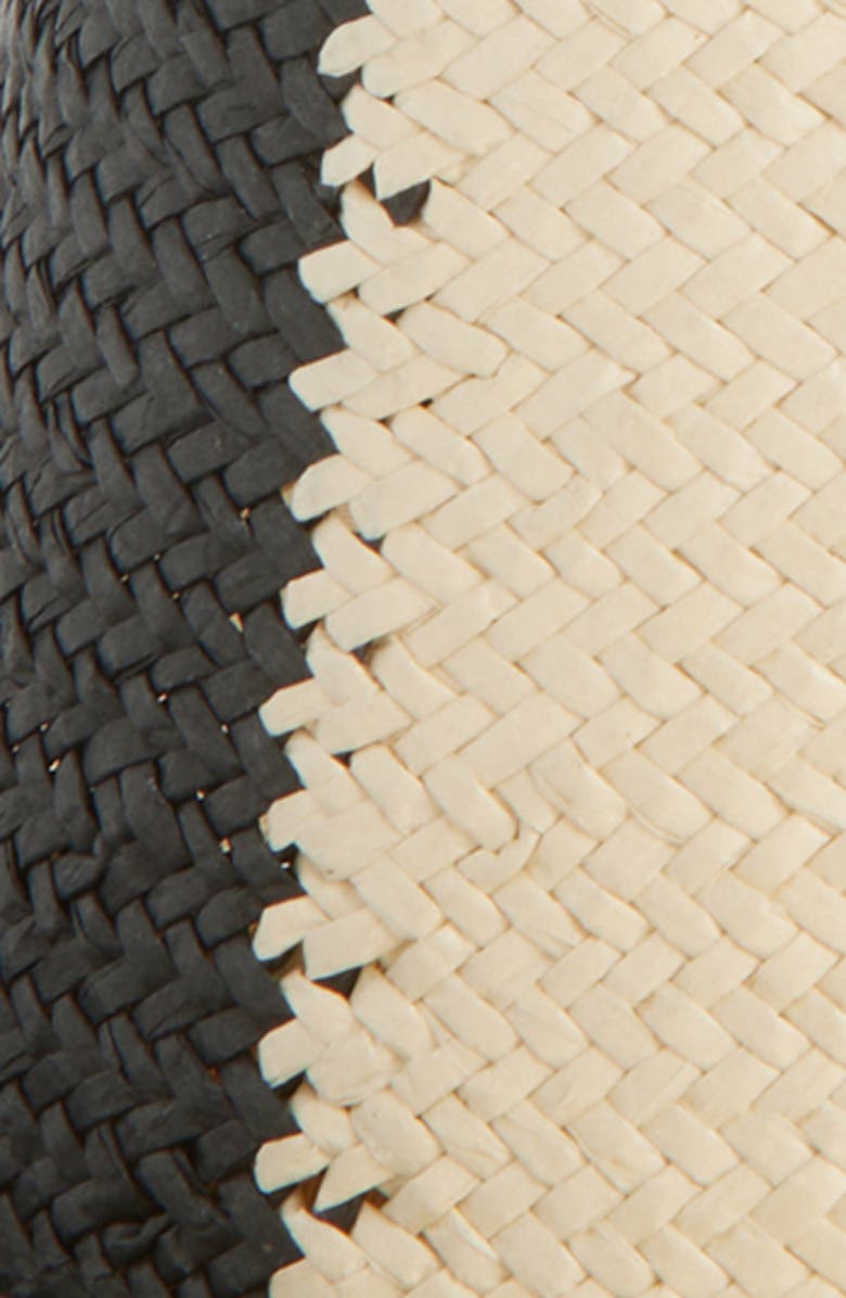 Nordstrom Colorblock Straw Panama Hat, Alternate, color,