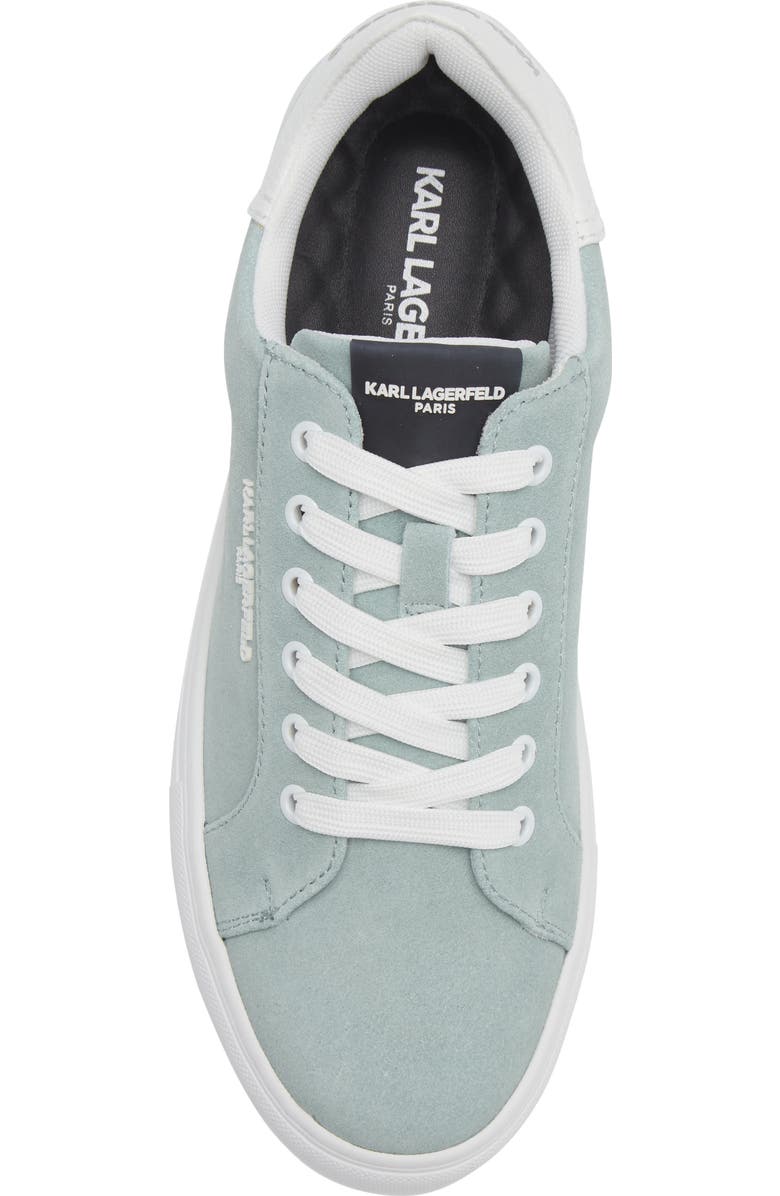 KARL LAGERFELD PARIS Suede Low Top Sneaker, Alternate, color,