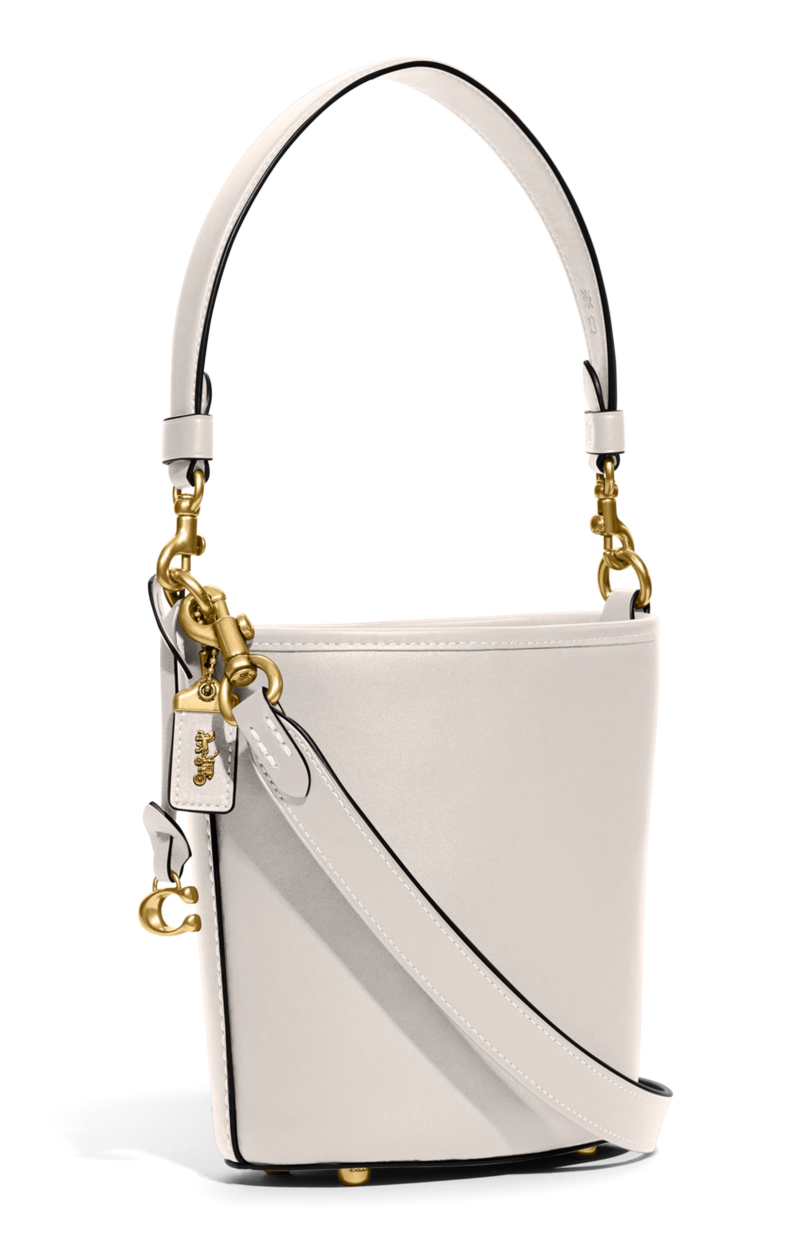Dakota Glovetanned Leather Bucket Bag, Alternate, color, B4/ CHALK