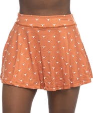 ZOOZATZ Women's ZooZatz Texas Orange Texas Longhorns Allover Print Flowy Skort