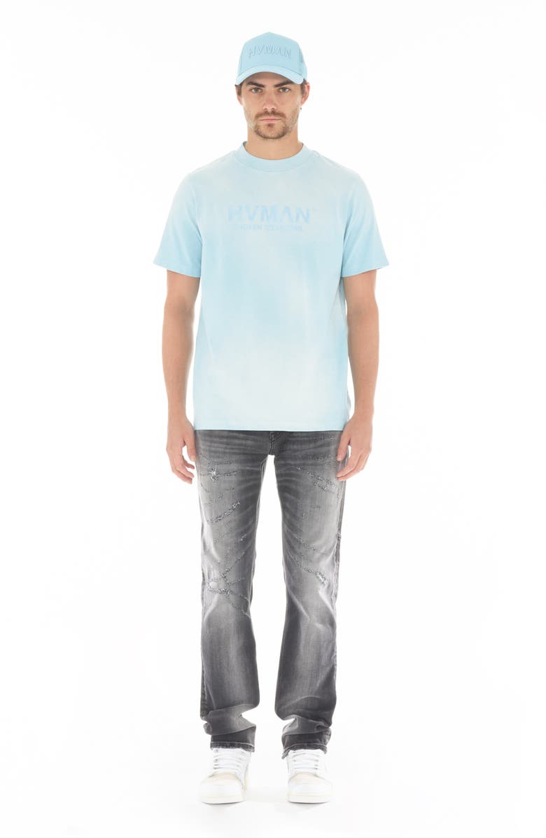 HVMAN Basic Logo Cotton T-Shirt, Alternate, color, Sky