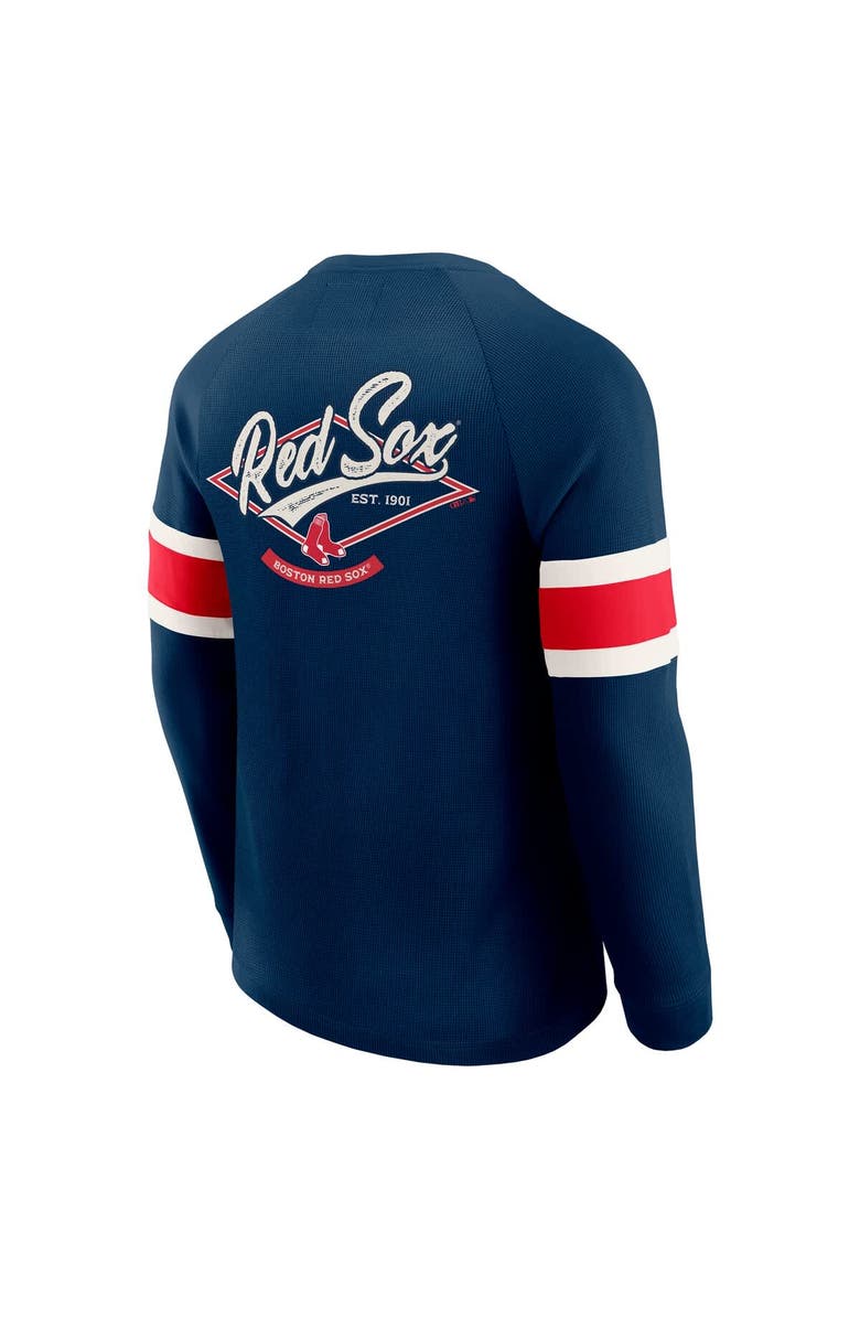 Darius Rucker Collection by Fanatics Men's Darius Rucker Collection by Fanatics Navy Boston Red Sox Waffle-Knit Raglan Long Sleeve Henley T-Shirt, Alternate, color, Navy