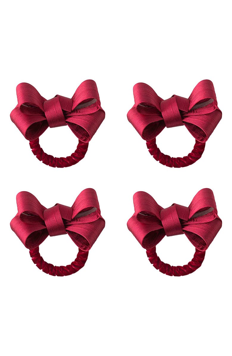 Juliska Tuxedo Set of 4 Napkin Rings, Main, color, 