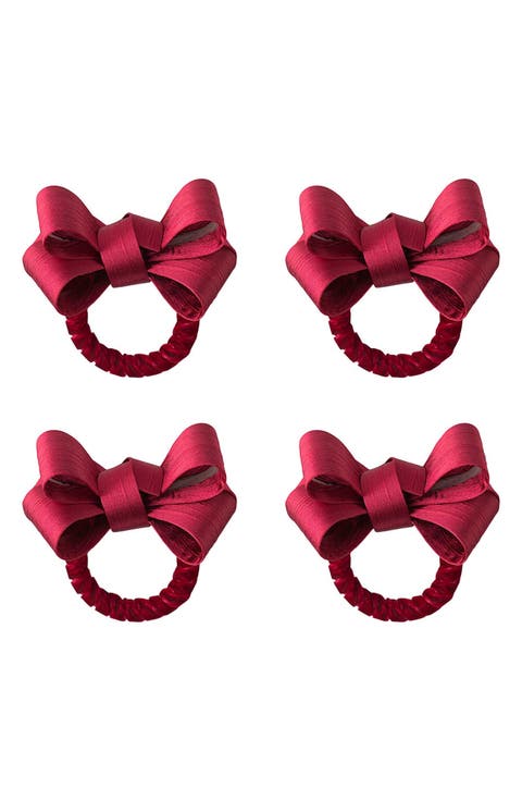 Tuxedo Set of 4 Napkin Rings