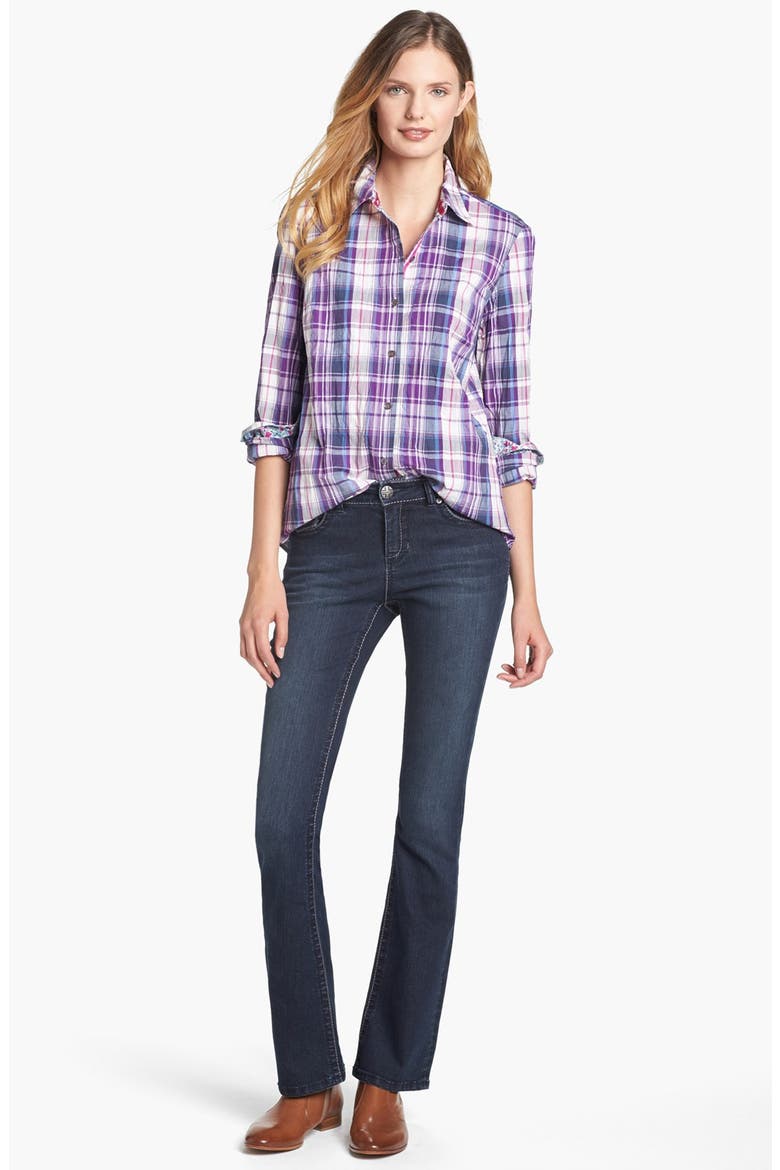 Madras Plaid Shirt, Alternate, color, PURPLE