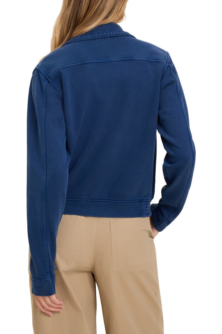 Terry Bubble Jacket, Alternate, color, MEDIUM WASH