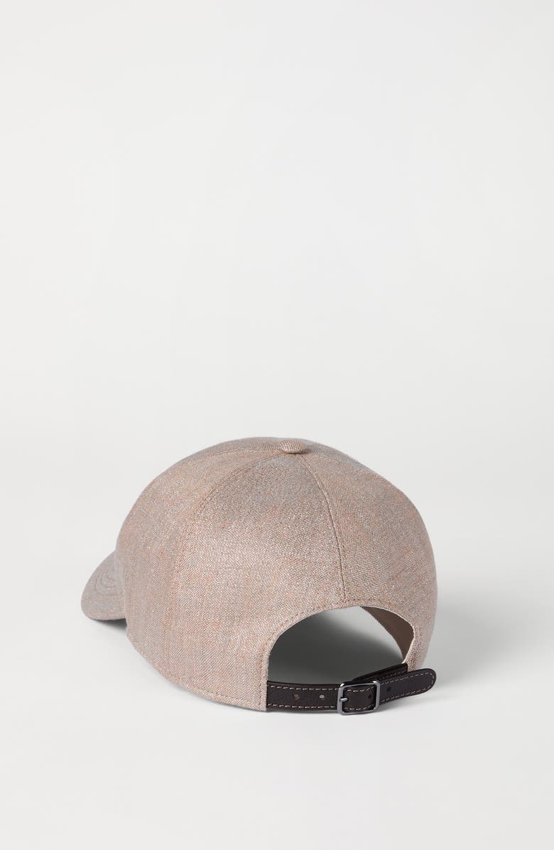 Brunello Cucinelli Baseball cap with logo, Alternate, color, Beige