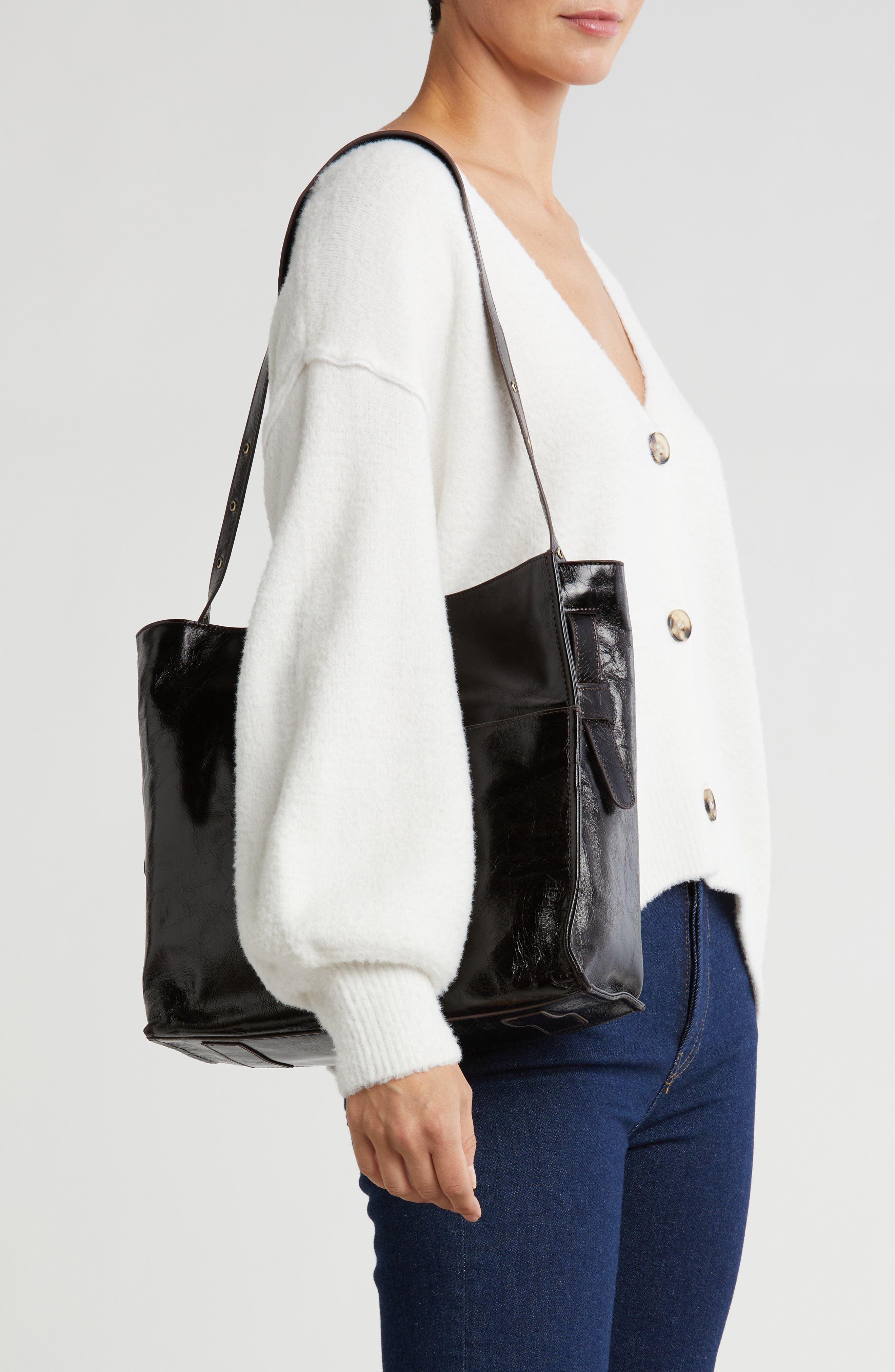 HOBO Park Leather Tote, Alternate, color, 