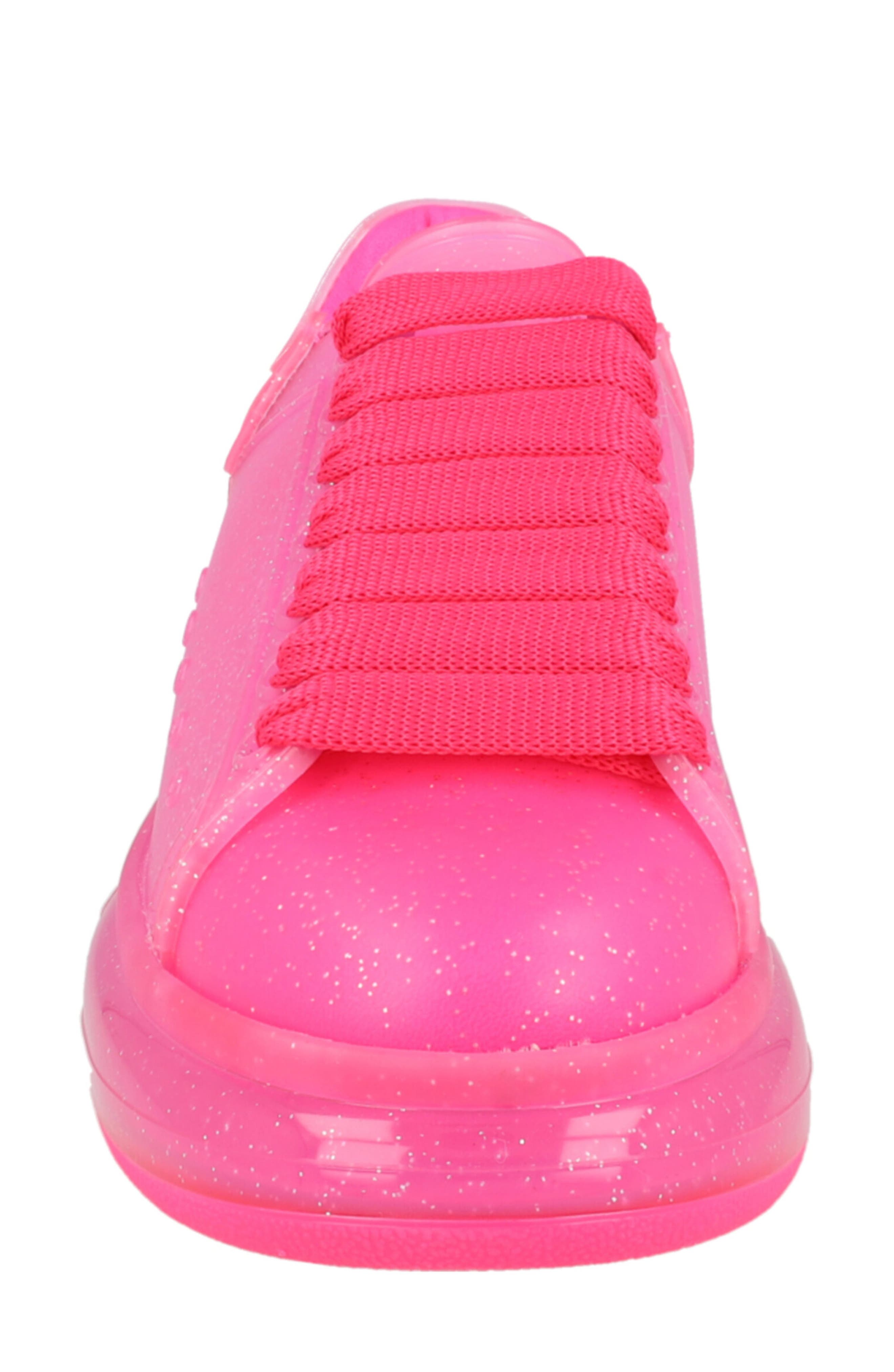 McQueen Glitter Sneaker, Alternate, color, Bright Pink