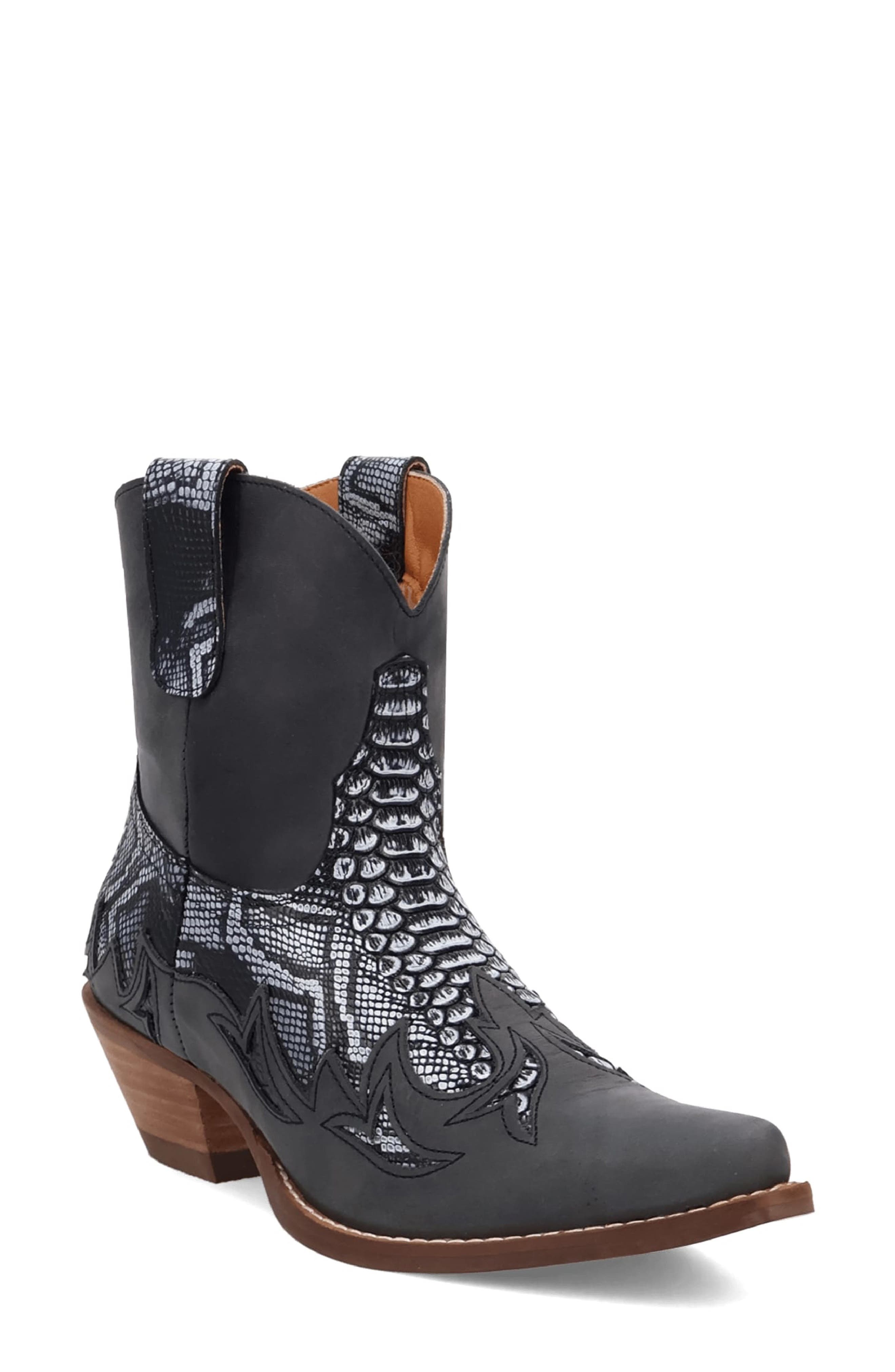 Dingo Cobra Kiss Western Boot, Main, color, Black