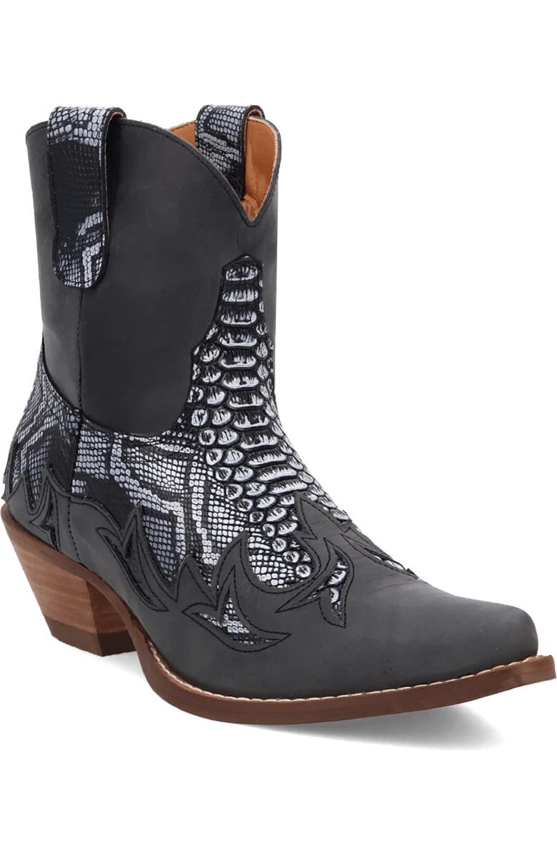 Dingo Cobra Kiss Western Boot, Main, color, Black
