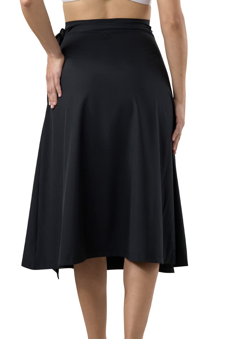 UPF Sun Wrap Skirt, Alternate, color, Black