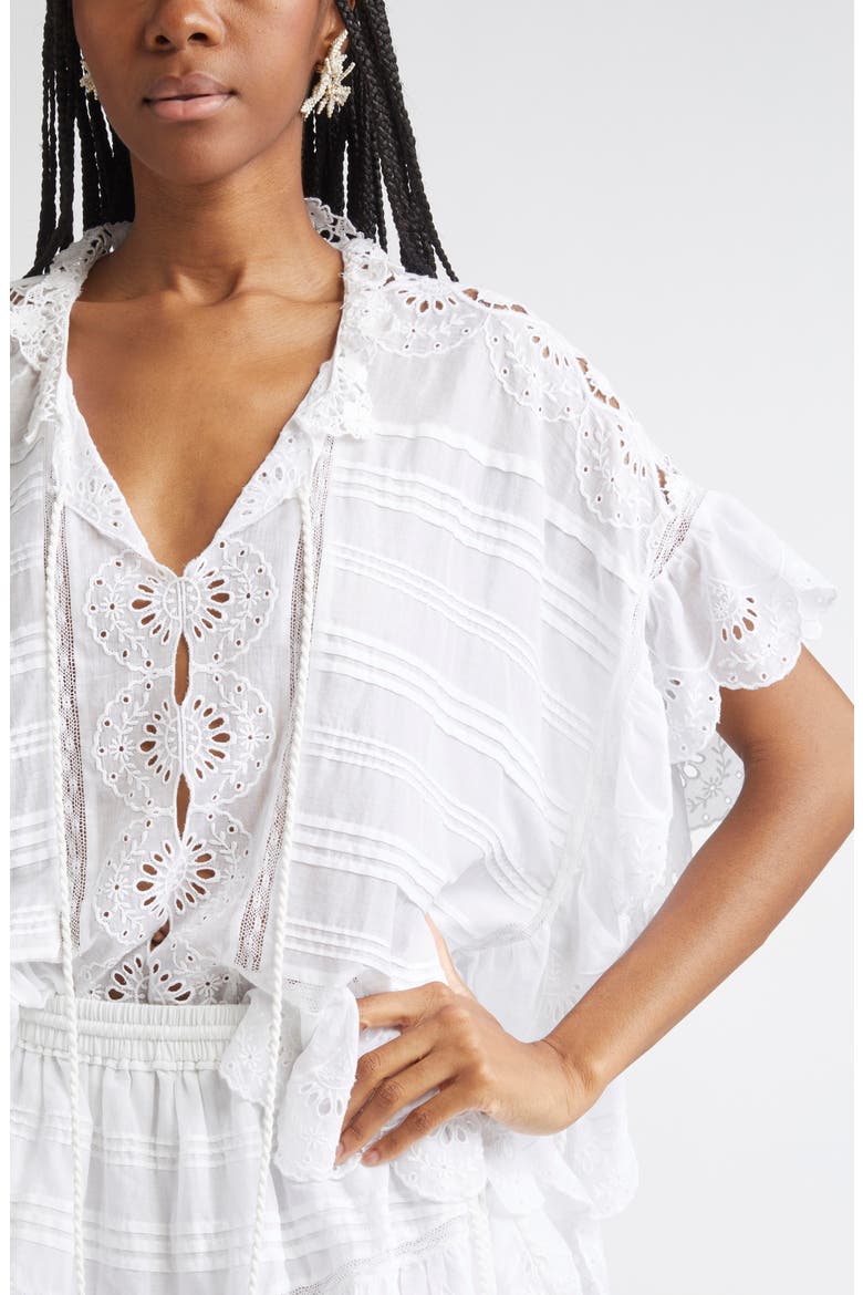 Payton Cotton Eyelet Top, Alternate, color, WHITE