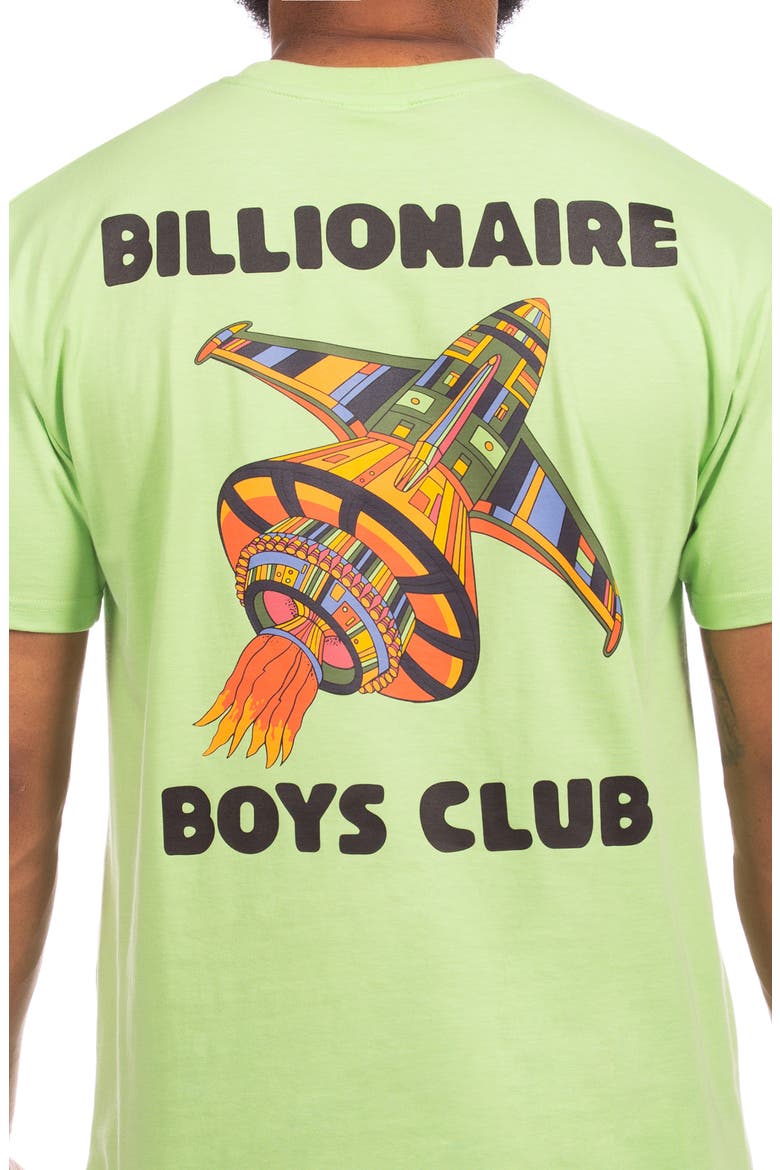 Spaceship Graphic T-Shirt, Alternate, color, JADE LIME