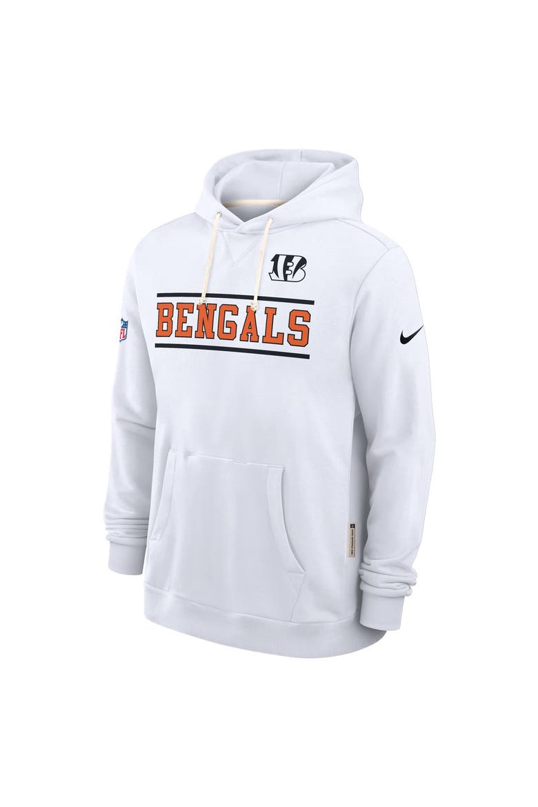 Men's Nike White Cincinnati Bengals Standard Issue Replay Officials Alternate Dri-FIT Hoodie, Alternate, color, White