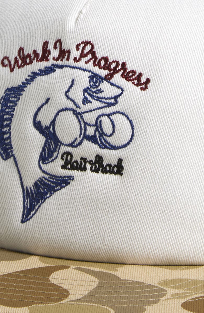 Carhartt Work In Progress Graphic Logo Trucker Hat, Alternate, color, Camo Duck Desert