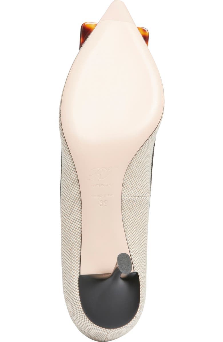 Roger Vivier Viv in the City Pointed Toe Pump, Alternate, color, Daino/ Nero