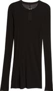 Rick Owens Rib Long Sleeve Sheer T-Shirt