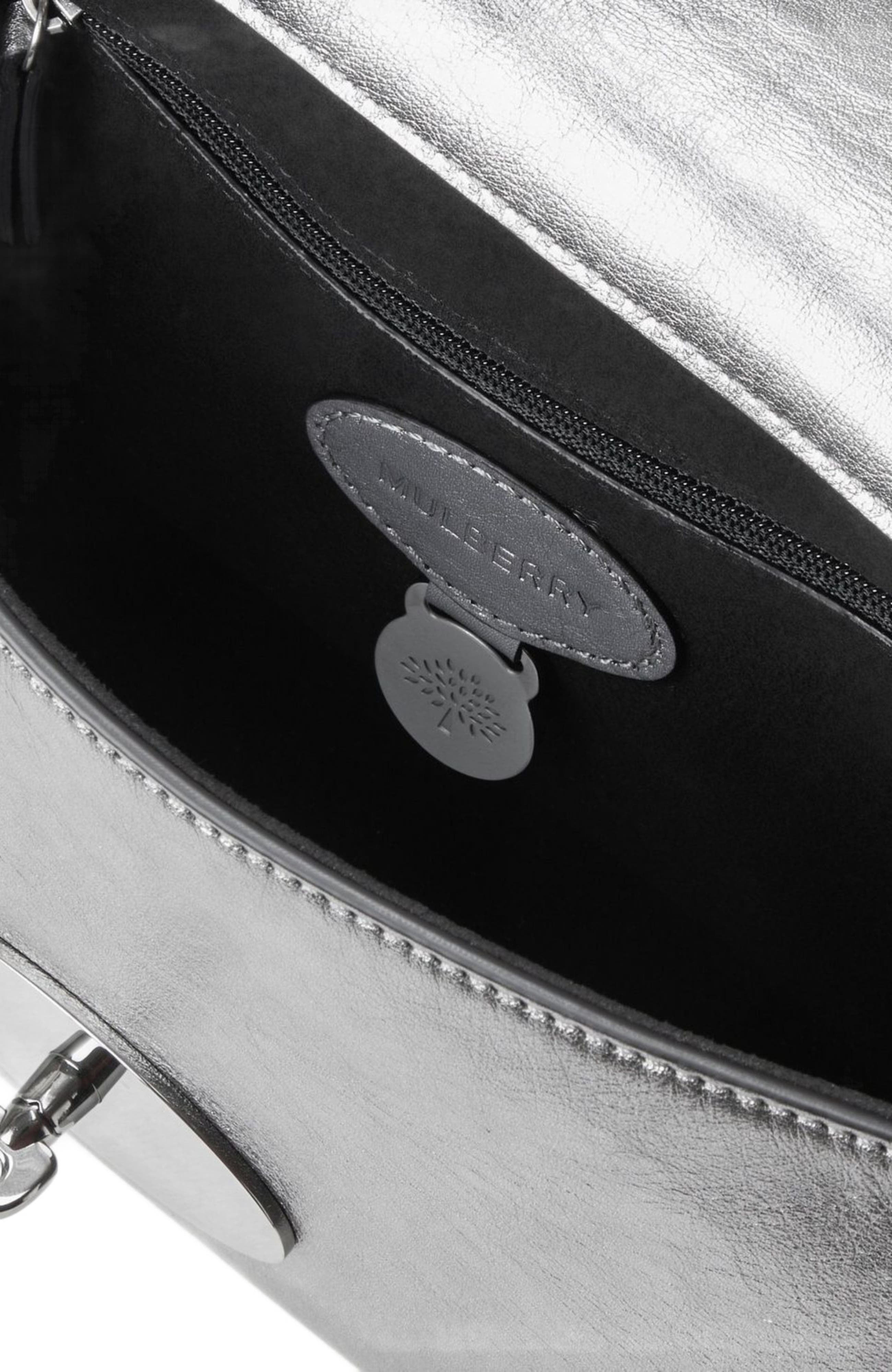 Mulberry Lily Leather Satchel, Alternate, color, 