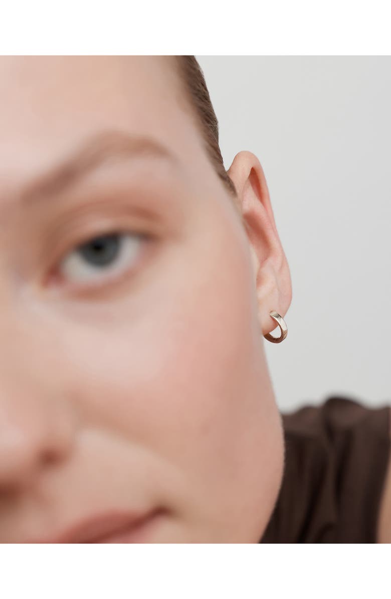 Monica Vinader Essential Huggie Hoop Earrings, Alternate, color, Sterling Silver