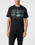 PHILIPP PLEIN Jersey T-Shirt Round Neck Ss Cars Racing Men