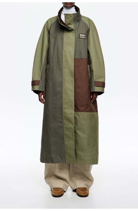 Patchwork Maxi Trench