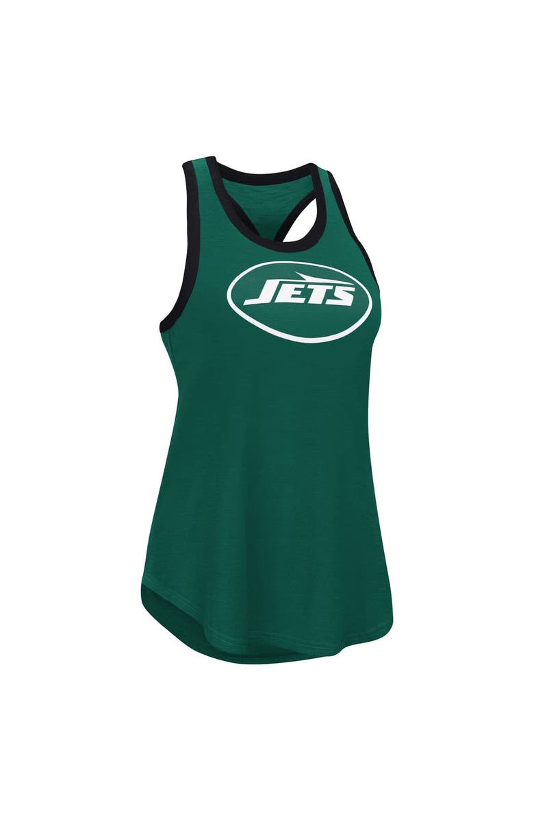 G-III 4HER BY CARL BANKS Women's G-III 4Her by Carl Banks Green New York Jets Tater Racerback Tank Top, Alternate, color, Green