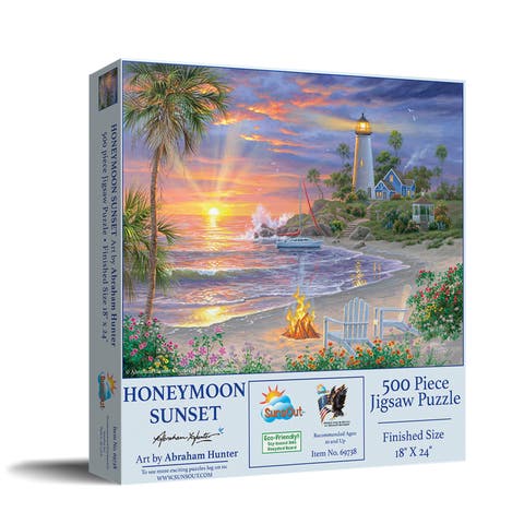 Honeymoon Sunset 500 piece Jigsaw Puzzle for Adults