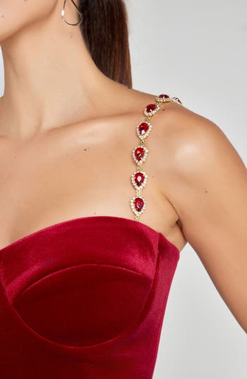 Harley Flare Velvet Jumpsuit