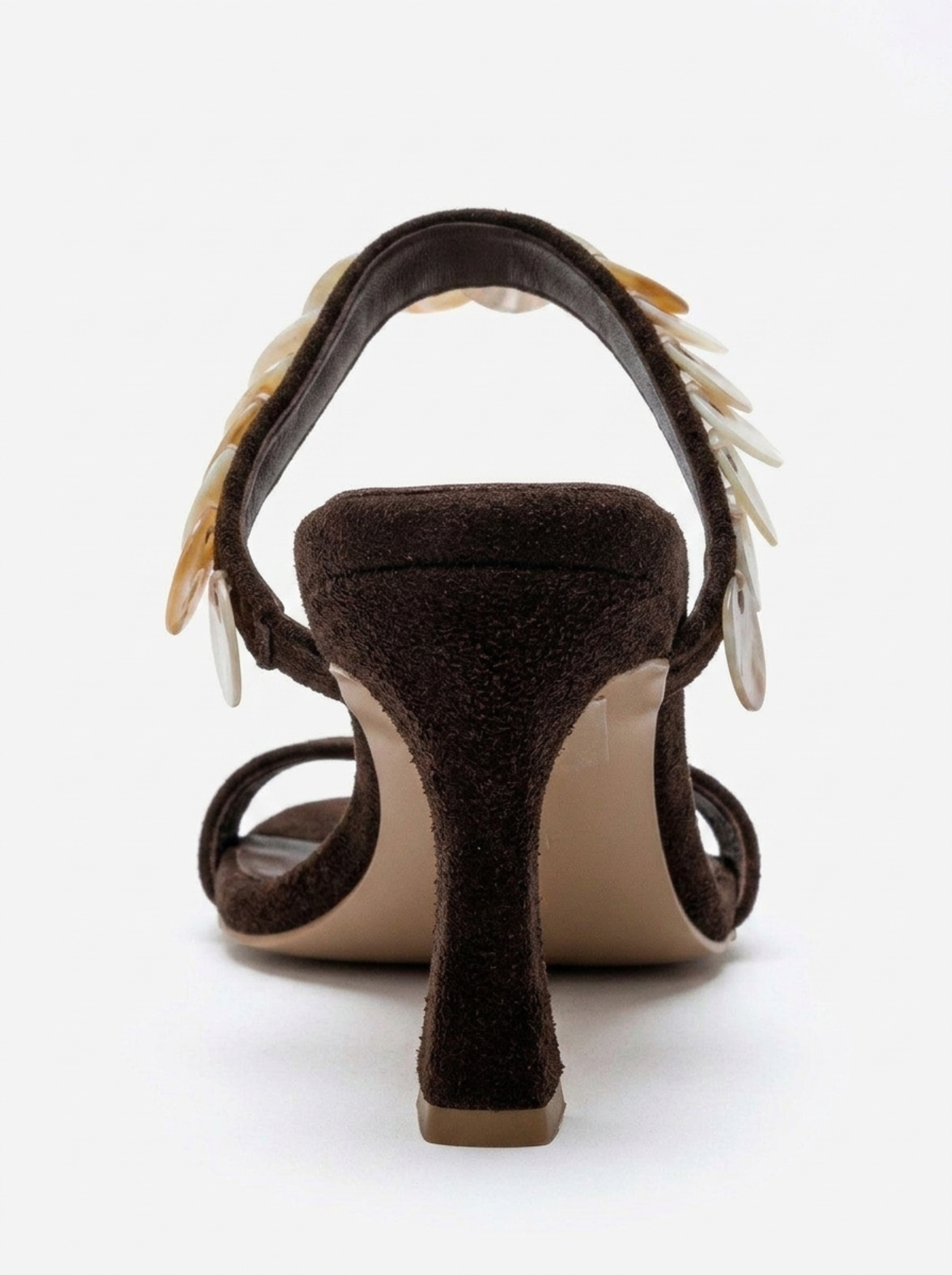 Arund Leather Stiletto Ankle Strap Sandal, Alternate, color, Brown Suede