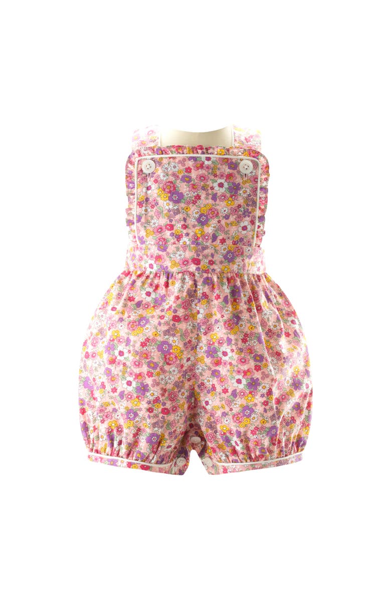 Rachel Riley Floral Dungaree Set, Alternate, color, 