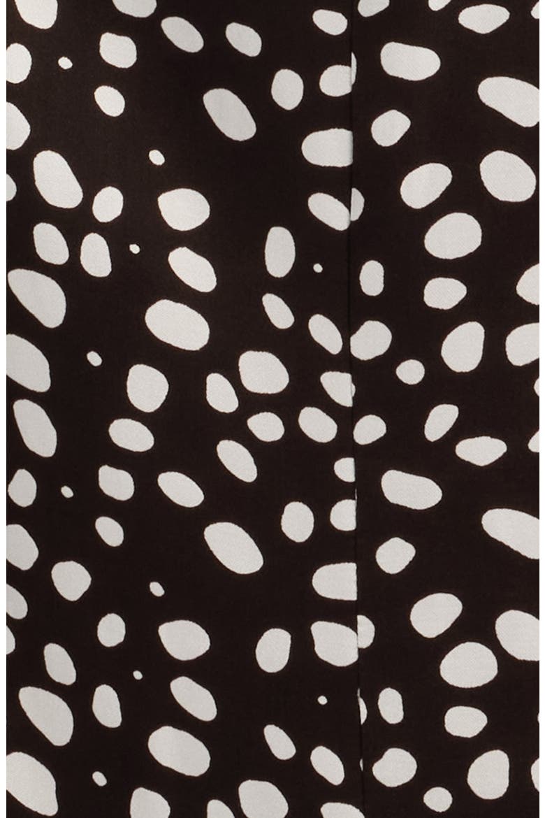 Donazati Dot Print Midi Dress, Alternate, color, MOLE DOT