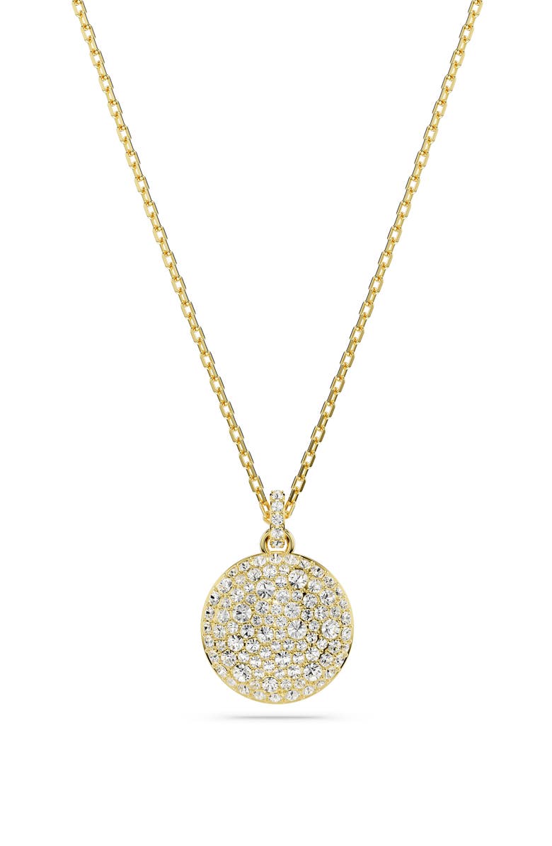 Swarovski Sublima Crystal Pendant Layered Necklace, Alternate, color, White/ Gold