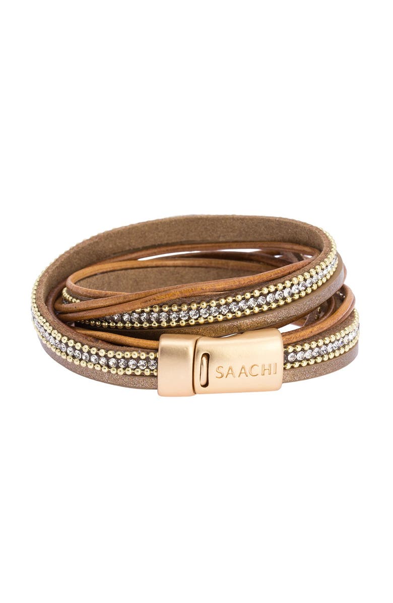 SAACHI Flaunt Bracelet, Alternate, color, Camel