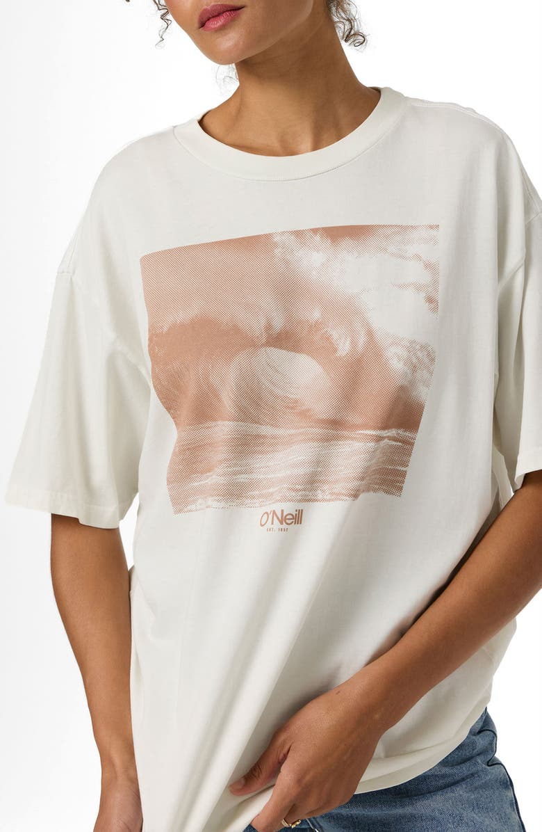 O'Neill Wave Tone Oversize Graphic T-Shirt, Alternate, color, Tofu