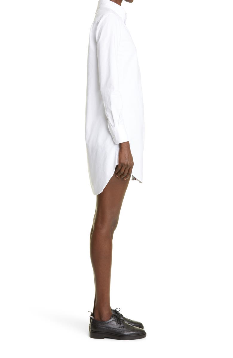 Thom Browne Long Sleeve Oxford Shirtdress, Alternate, color, 