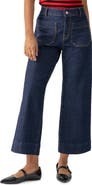 Sanctuary The Marine Patch Pocket Crop Wide Leg Jeans
