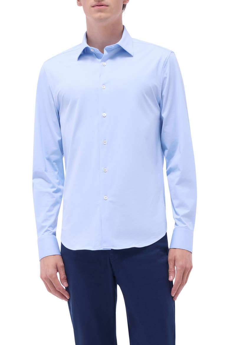 James OoohCotton® Button-Up Shirt, Main, color, SKY