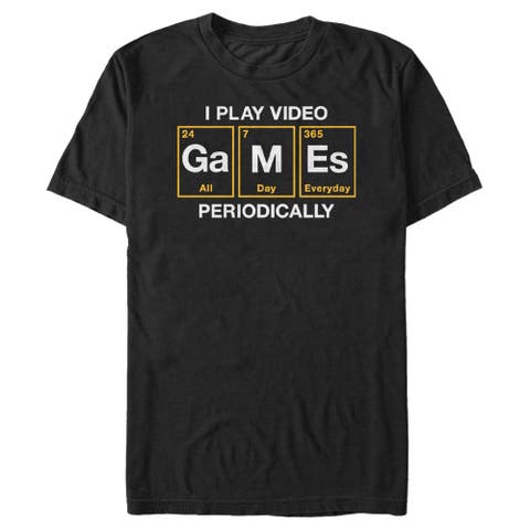 Men's I Play Video Games Periodically Graphic T-Shirt Big & Tall
