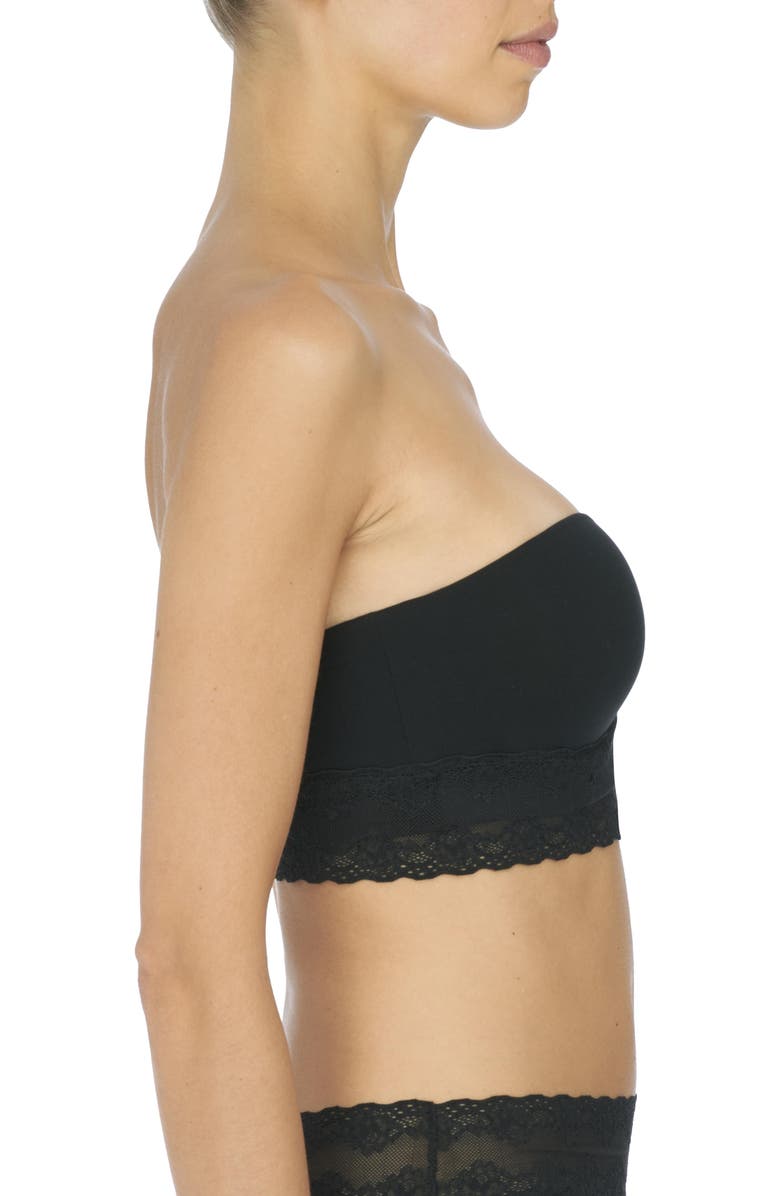 Natori Bliss Perfection Longline Strapless Bra, Alternate, color, Black