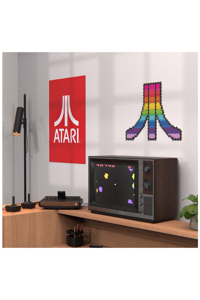 Atari Logo Puzzle by Number Set, Alternate, color, NO COLOR