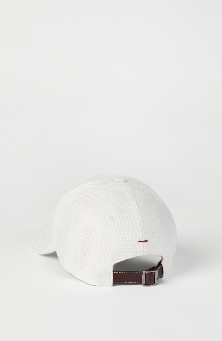 Brunello Cucinelli Baseball cap with logo, Alternate, color, Off-White