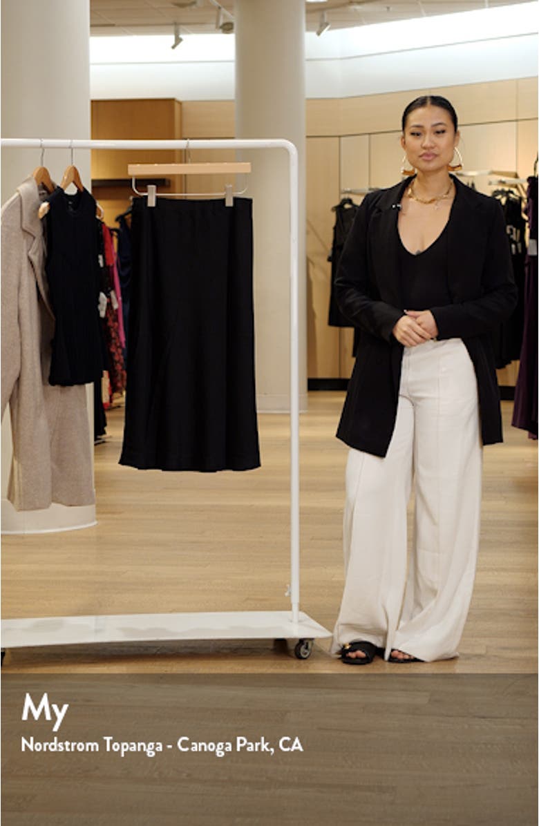 Porter Satin Midi Skirt, sales video thumbnail