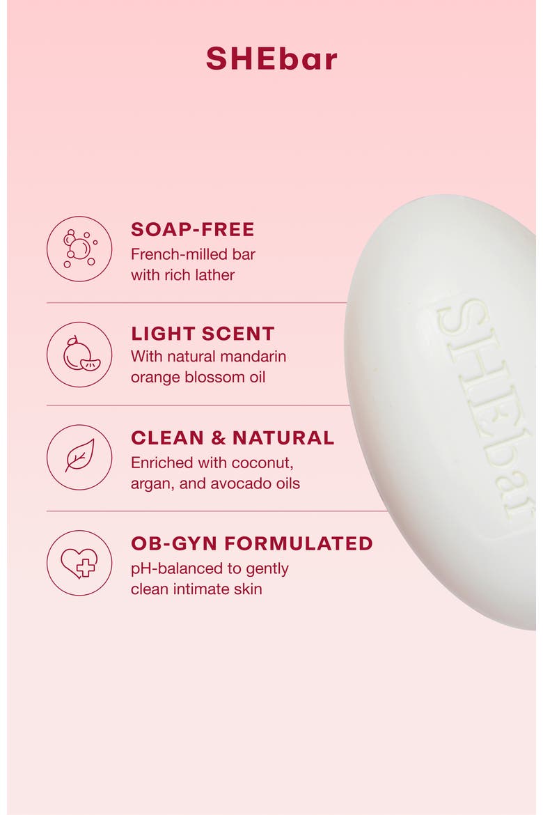 SHEbar Intimate Cleansing Bar, Alternate, color, No color