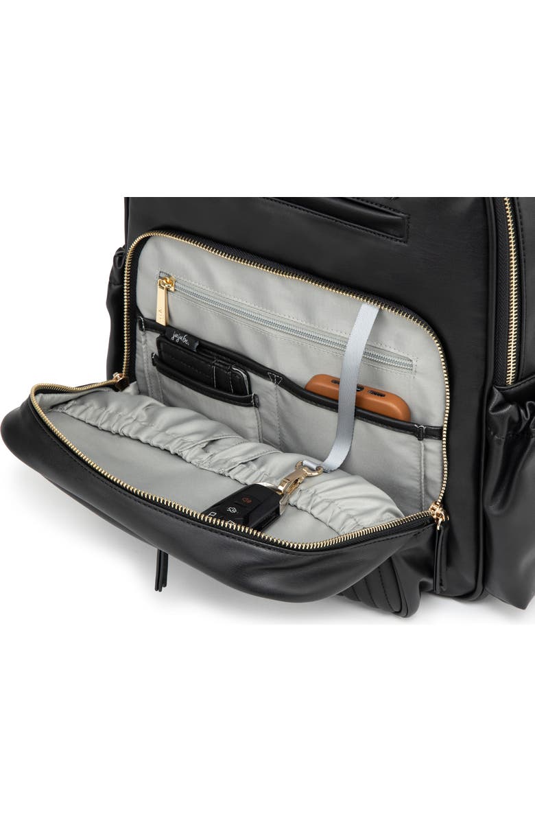 JuJuBe Ju-Ju-Be Million Pockets Faux Leather Diaper Backpack, Alternate, color,