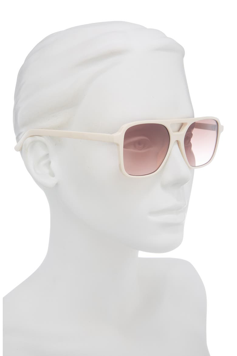 Aviator Sunglasses, Alternate, color, CREAM