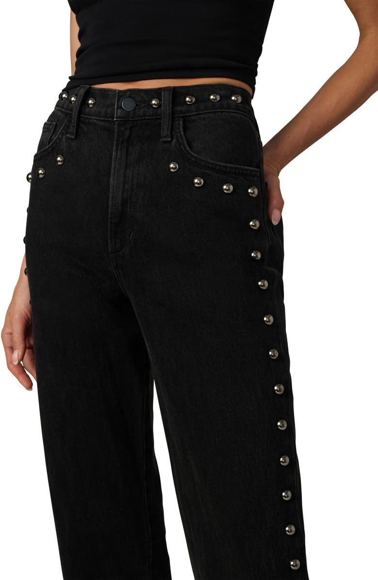 Joe's Jeans The Margot Studded High Waist Straight Leg Jeans, Alternate, color, Chic Shadow
