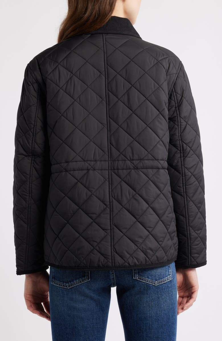 Lucky Brand Quilted Hunting Jacket, Alternate, color, Black